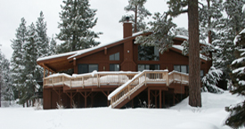Big Bear House in Winter